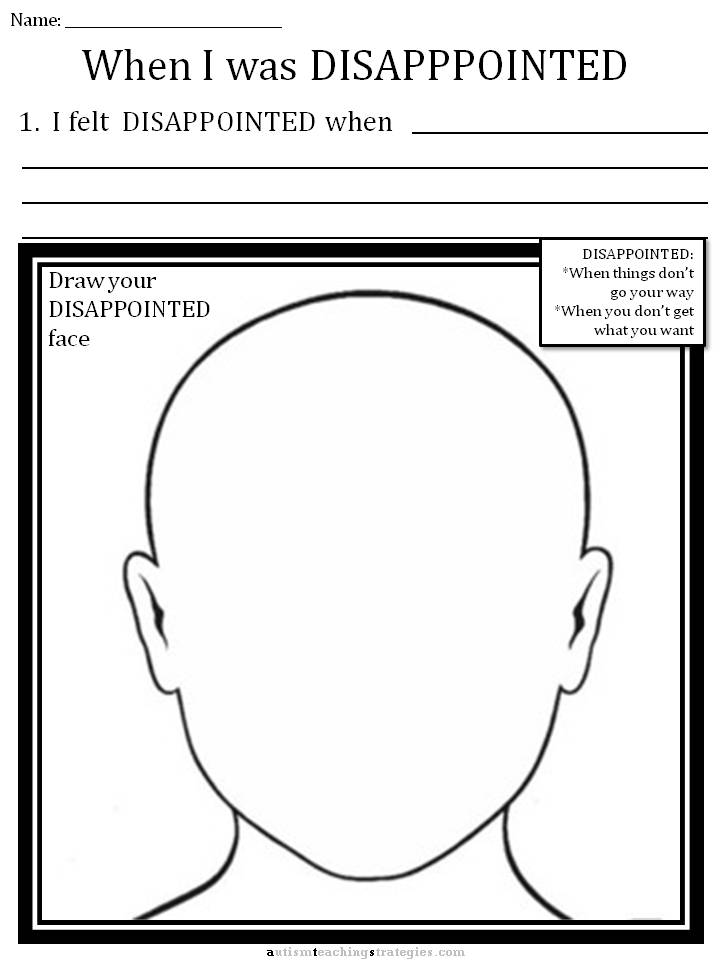 Dealing with Emotions Worksheet