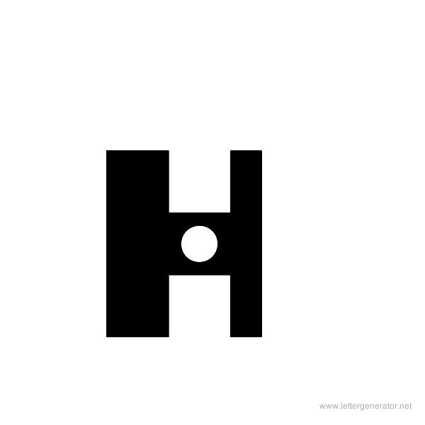 Printable Alphabet Letter H