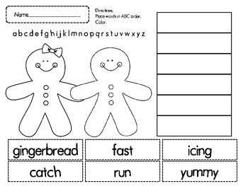 Christmas Cut and Paste Worksheets