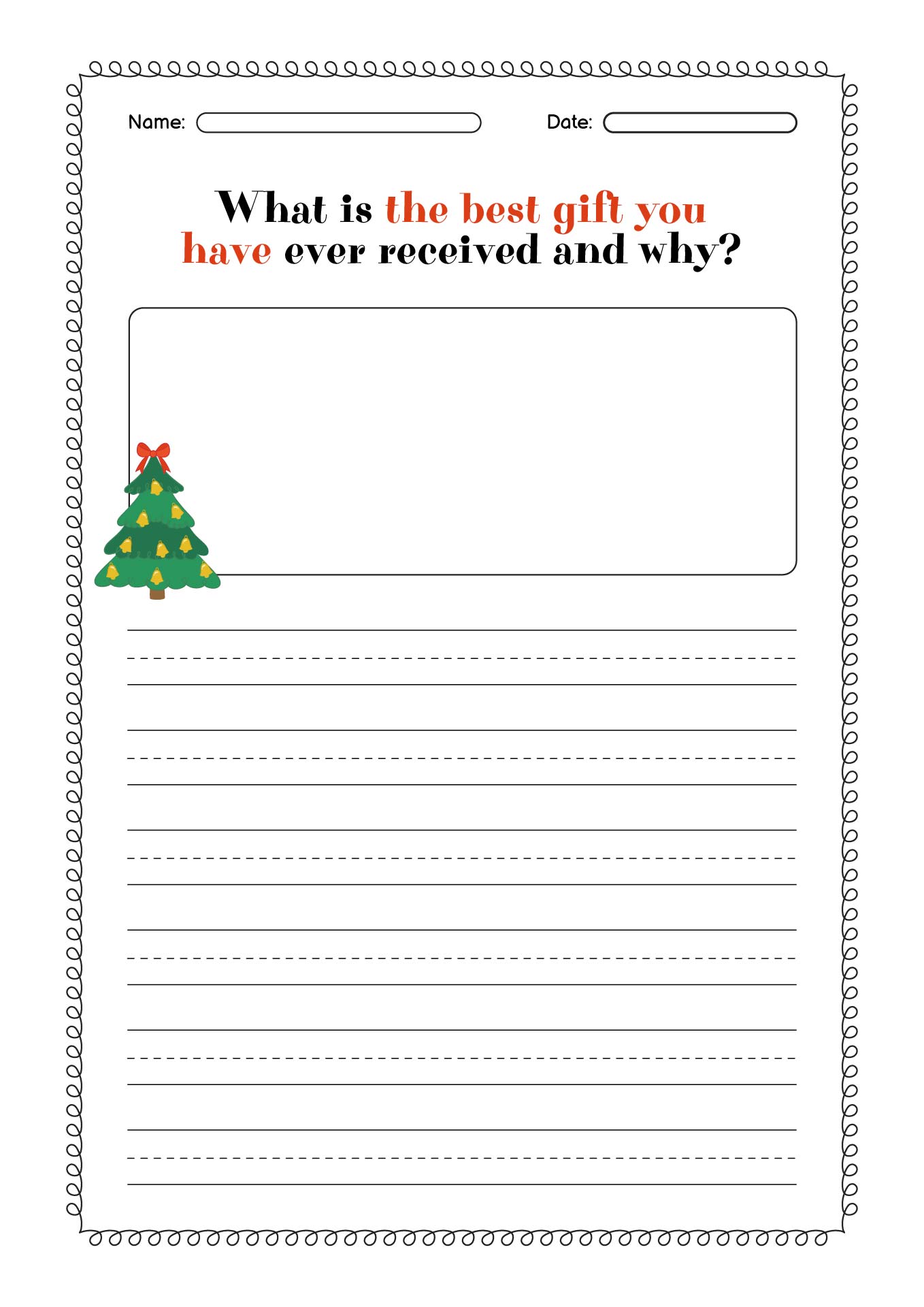 18 Christmas Writing Prompts Worksheets Worksheeto