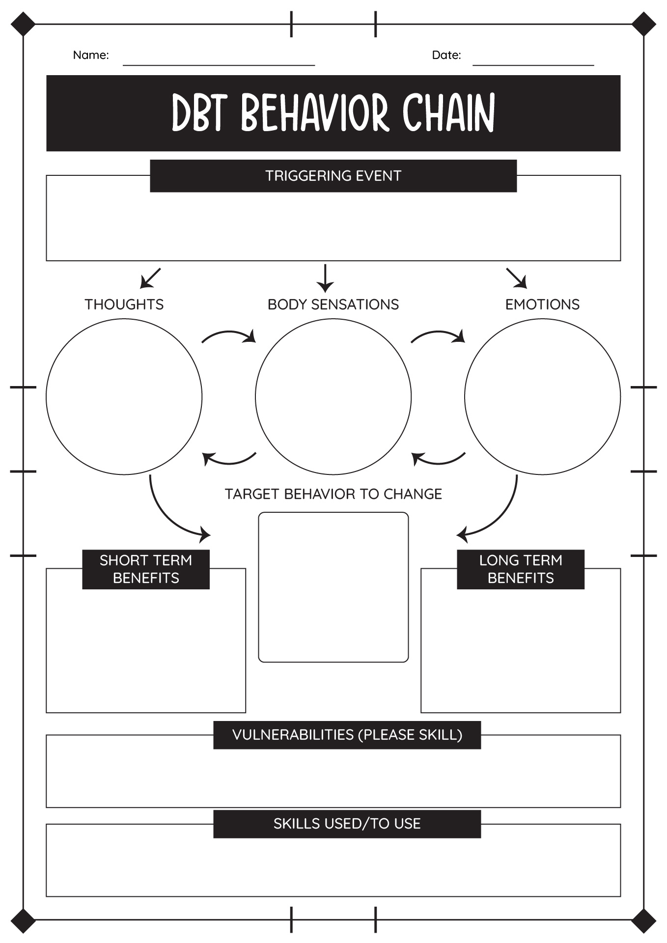 18 DBT Substance Abuse Worksheets Free PDF At Worksheeto