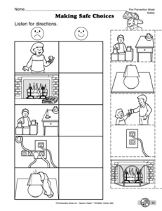 Fire Safety Kindergarten Worksheets