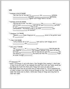 Free Printable Bible Study Worksheets