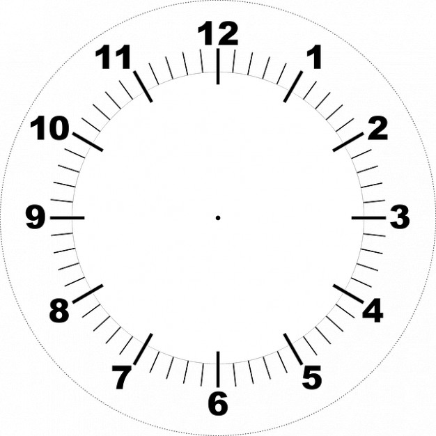 Free Printable Clock Face Template