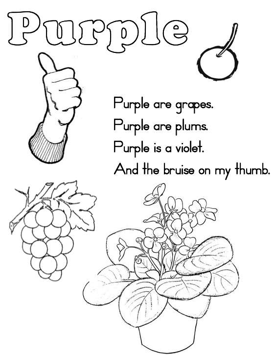 11 Purple Worksheets For Kindergarten Worksheeto