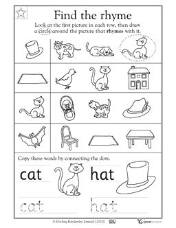 11 Best Images of Cat Rhyming Words Worksheet - Dr. Seuss Cat in the ...