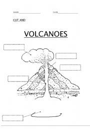 Volcano Parts Worksheet