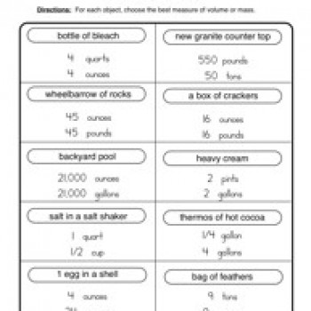 Volume Counting Worksheets for 5th