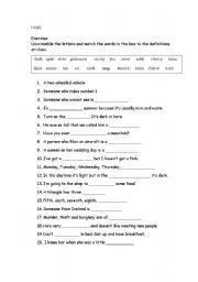 Word Unscramble Worksheets