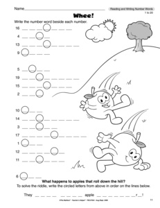 Writing Numbers 1 20 Worksheets