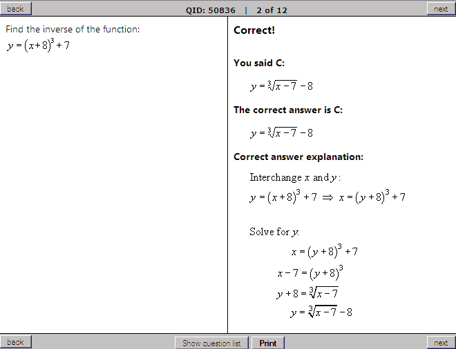 12th Grade Pre Calculus Problems