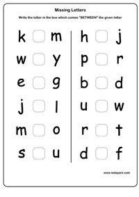 Alphabet Letter Recognition Worksheet