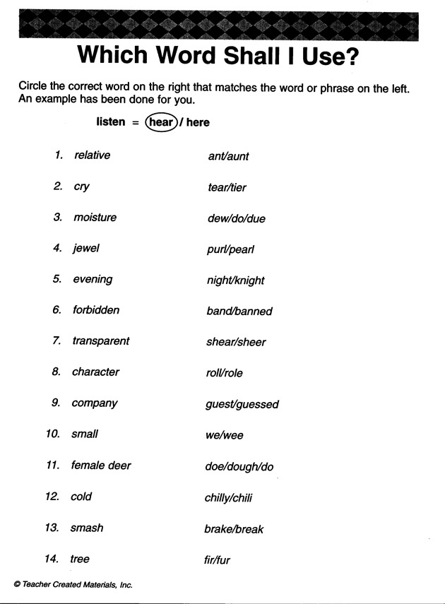 English Worksheets Grade 3