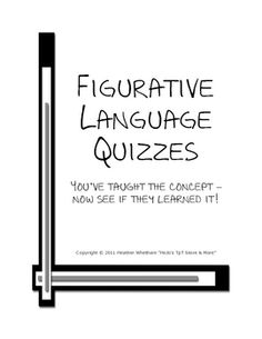 Figurative Language Simile Metaphor Worksheet