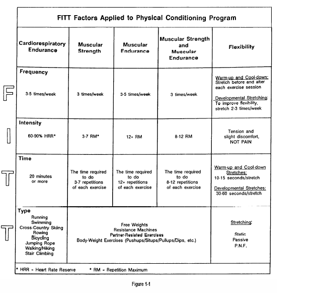 Fitness Fitt Principle Plan