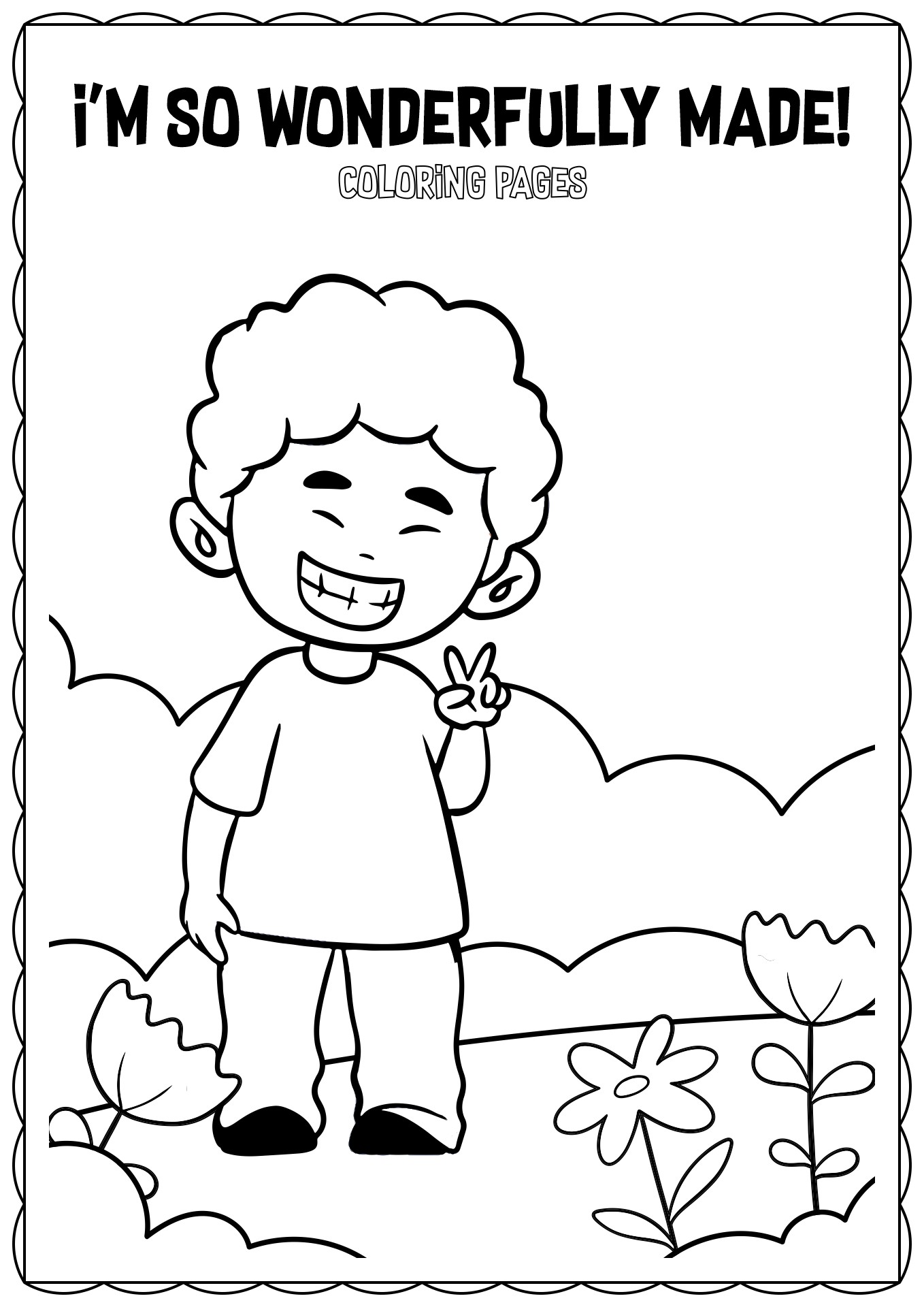 I AM Wonderfully Made Coloring Page