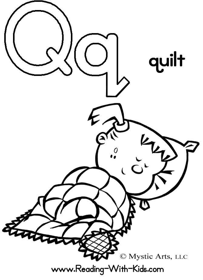 Preschool Letter Q Coloring Pages