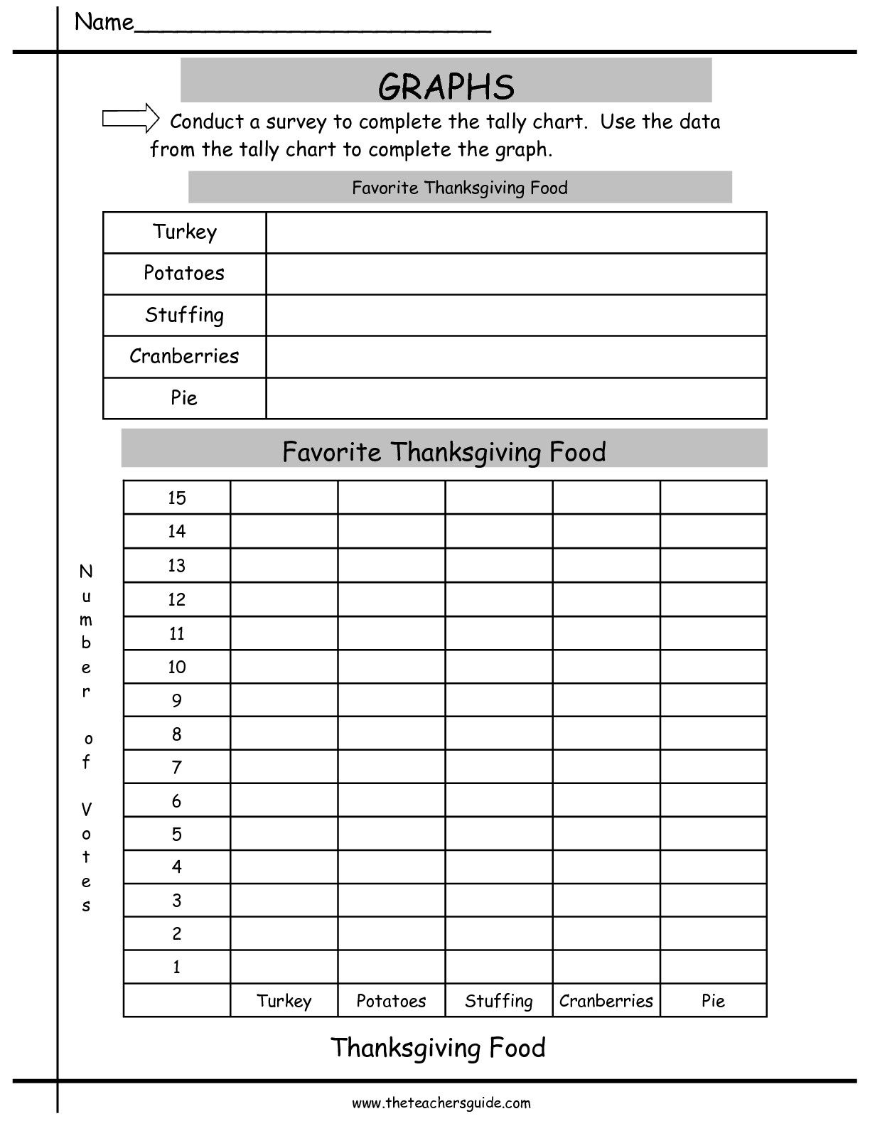 Printable Blank Bar Graph Template