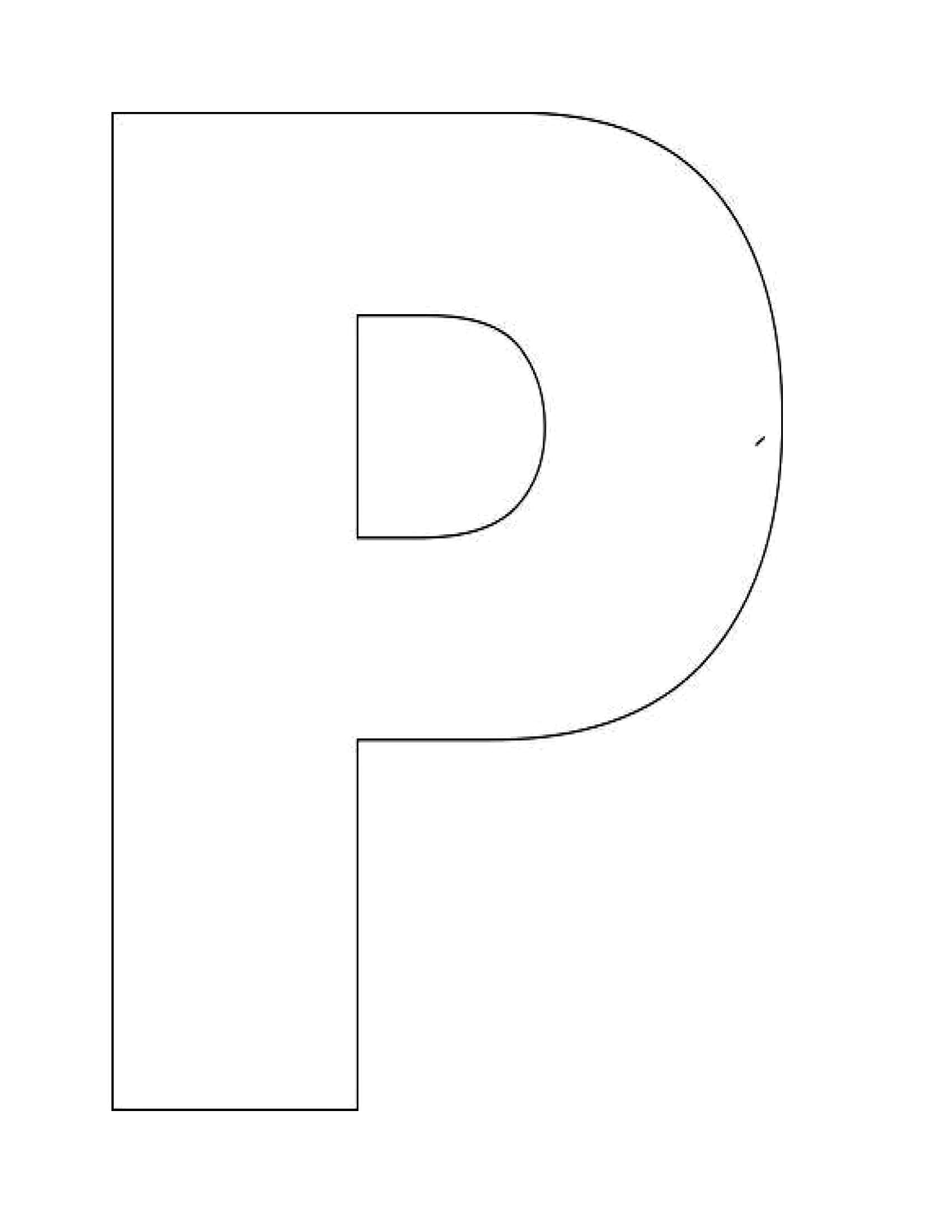 Printable Letter P Template