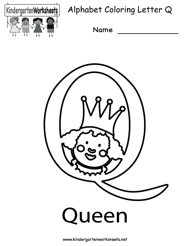 Printable Letter Q Worksheets