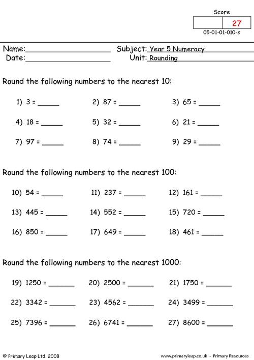 10 Rounding Decimal Numbers Worksheets Worksheeto