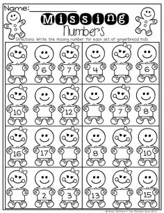 What Number Comes Before and After Worksheets