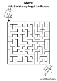 1st Grade Maze Worksheets