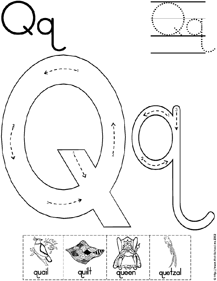 Alphabet Letter Q Worksheet