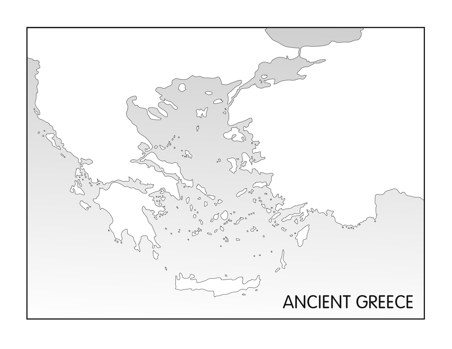 11 Ancient Greece Map Worksheet Worksheeto Com   Blank Map Ancient Greece 73275 