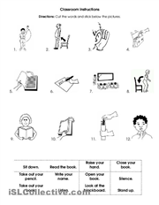 Classroom Commands Coloring Pages