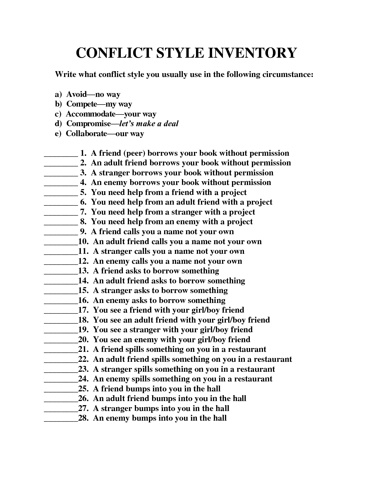 16 Learning Styles Inventory Printable Worksheet Worksheeto