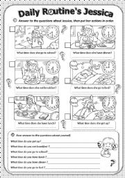 Daily Routine Sequencing Worksheet