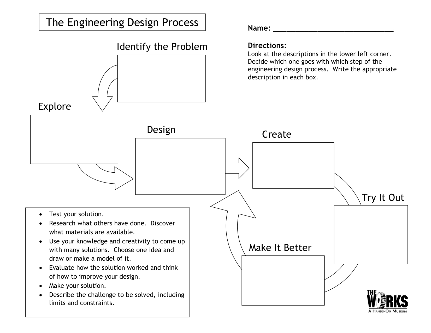 Engineering Design Process Worksheet