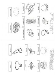 Fruits and Vegetables Worksheets for Kids