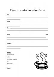 How to Make Hot Chocolate Worksheet