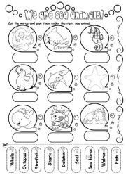 Under the Sea Animals Worksheets