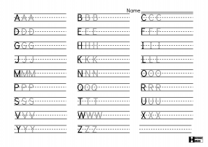 Alphabet Writing Practice