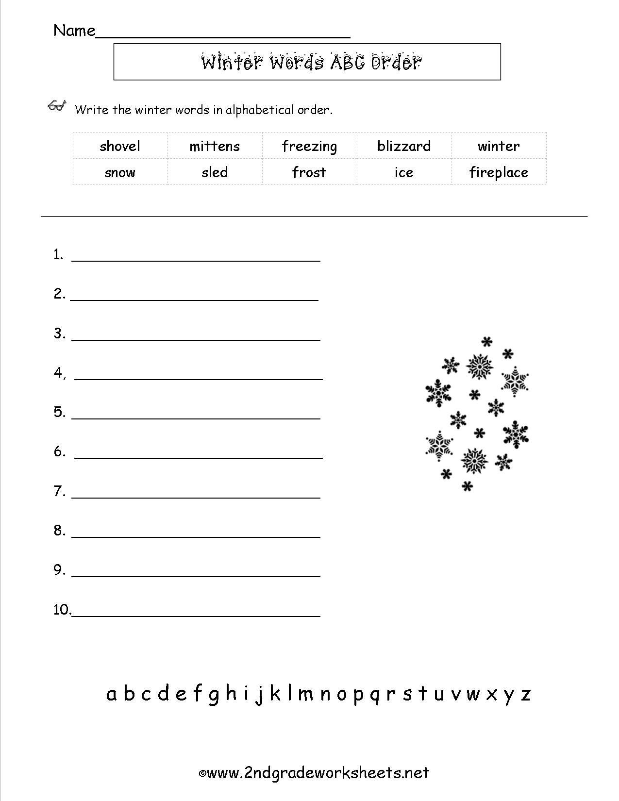 Christmas-Abc-Order-Worksheet