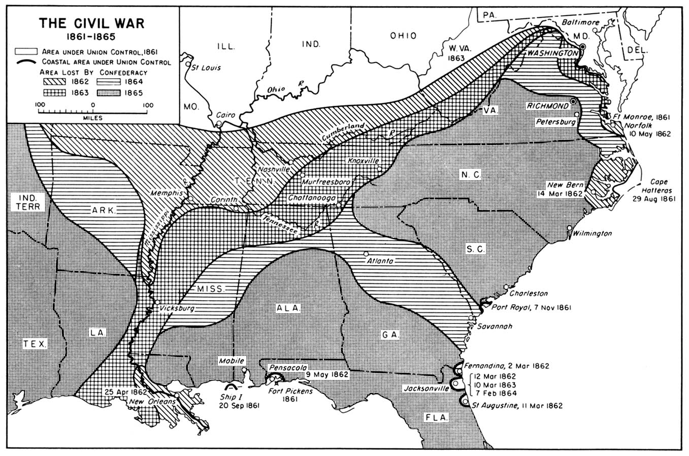 Civil War Map 1861