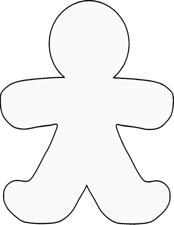 Gingerbread Man Template Printable