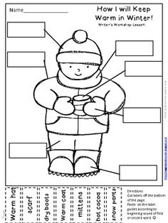 Label Winter Clothes Worksheet