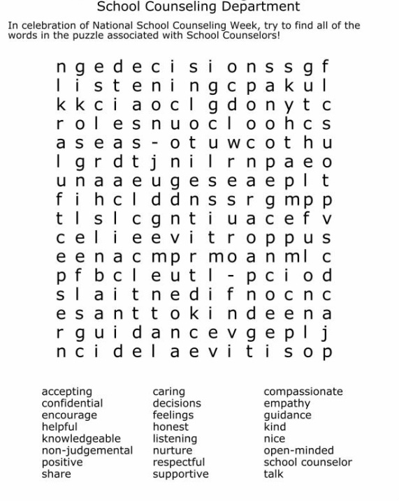 11 Middle School Word Search Worksheet Worksheeto