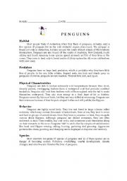 Penguin Reading Comprehension