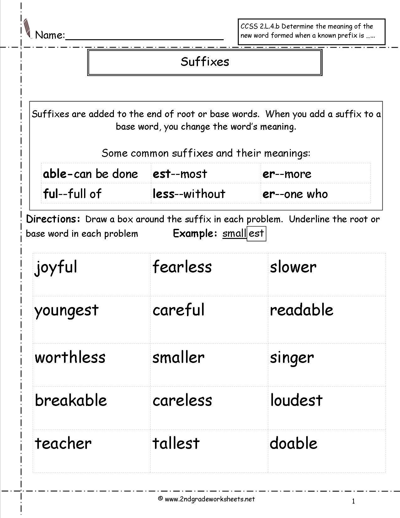 10 ROOT WORDS 4th Grade Worksheets Worksheeto