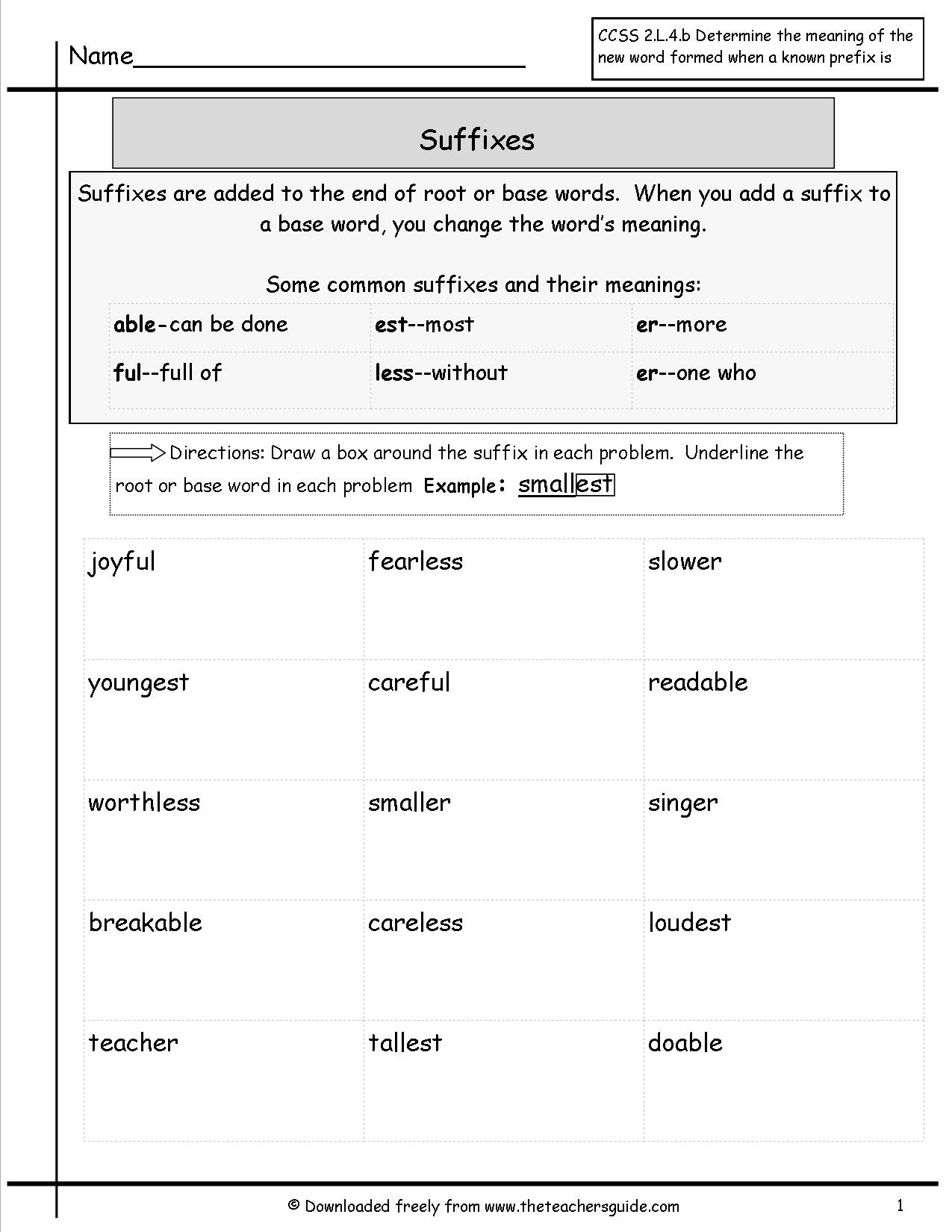 10 ROOT WORDS 4th Grade Worksheets Worksheeto