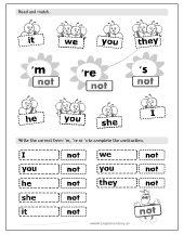 Verb Be Worksheets