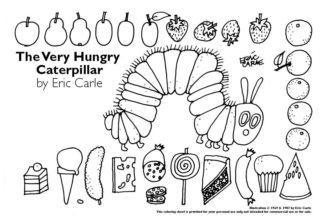 Very Hungry Caterpillar Coloring