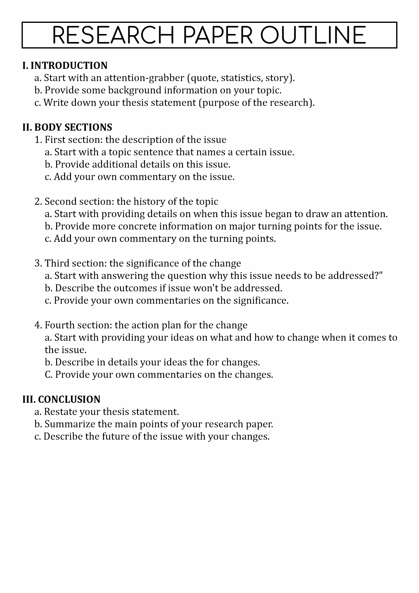 16 Outline Format Worksheet Free PDF At Worksheeto