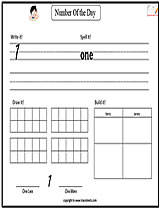 Arabic Numbers Worksheets Clocks