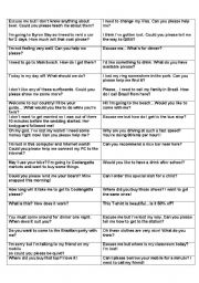 Basic Spanish Conversation Worksheets